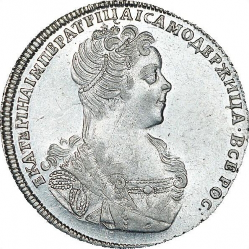 Полтина 1727 – Полтина 1727 года СПБ