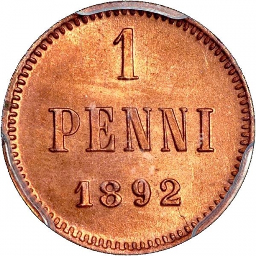 1 пенни 1892 – 1 пенни 1892 года
