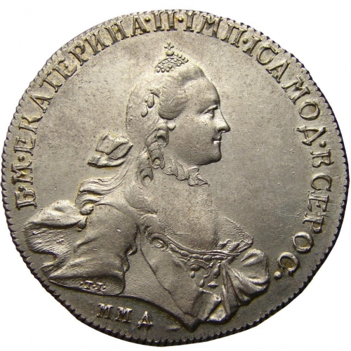 1 рубль 1765 – 1 рубль 1765 года ММД-TI-EI