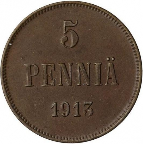 5 пенни 1913 – 5 пенни 1913 года