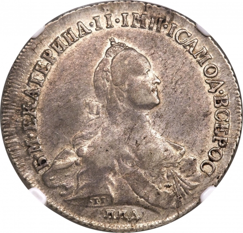 Полтина 1762 – Полтина 1762 года ММД-TI-ДМ