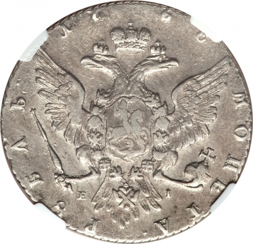 1 рубль 1768 – 1 рубль 1768 года ММД-EI. Без инициалов медальера