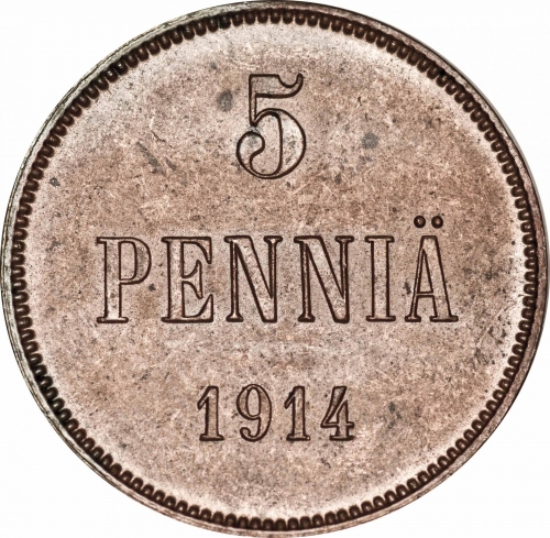 5 пенни 1914 – 5 пенни 1914 года