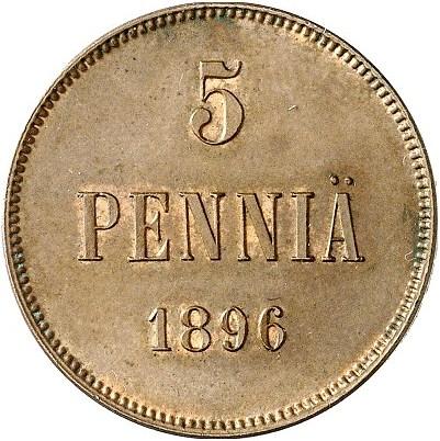 5 пенни 1896 – 5 пенни 1896 года