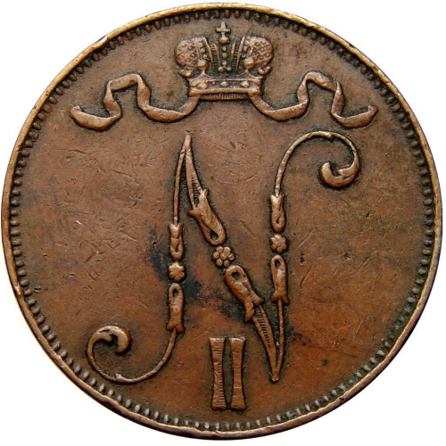 5 пенни 1910 – 5 пенни 1910 года