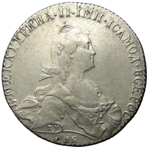 1 рубль 1772 – 1 рубль 1772 года СПБ-ТИ-ЯЧ